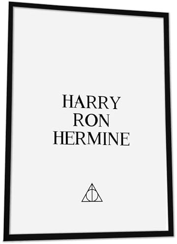 JUHMI Harry Potter Poster Film Namen - Aesthetic Room Decor/Zimmer Deko Aesthetic - Vintage Fan Wanddeko Wohnzimmer Schlafzimmer Küche Badezimmer - A3 (29,7x42cm) Ohne Rahmen