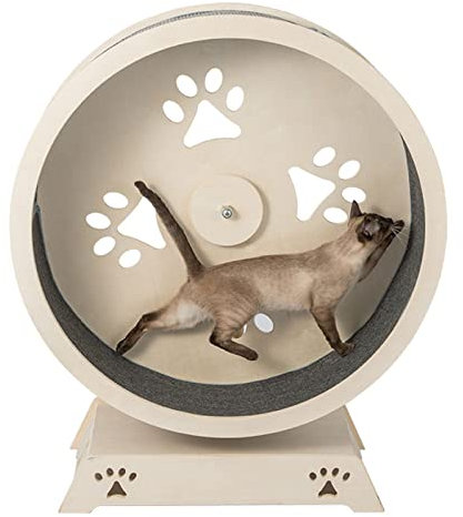 PASPRT Katzenlaufband, Katzenkratzbrett, Nest, vertikales Katzenklettergerüst, Katzenspielzeug, Katzenlaufrad, Gewichtsverlust, Krallenschleifer, Katzenbaum (80 * 40 * 120cm)