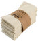 INFEI Weich Einfarbig Baumwollmischung Abendessen Cloth Servietten, 12 Stück (17 x 17 Zoll), für Veranstaltungen und den Heimgebrauch (Beige)