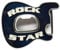 copy of Belt buckle guitar rock star blue bottle opener