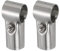 QUARKZMAN T Tubería Abrazadera Conector 2uds Estructural Tubería Conector Cadena Enlace Valla Abrazadera Inoxidable Acero Esquina Extremo Rieles Abrazadera para OD 1 (25mm)