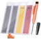BillyBath Tieflochmarker Bleistift Set mit 25 Minen + Spitzer + Schreibgriff - Robuster Zimmermannsbleistift Dicke -Bohrlochmarker Druckbleistift Handwerker Holz Metall Beton Bau Baustelle