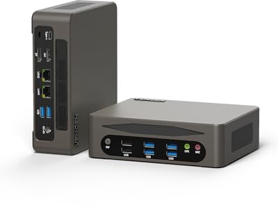 VENOEN Mini Gaming PC 13Th Core i5 Mini Computer Win 11, 2.5G LAN Mini PC 64GB DDR5 RAM 512GB M.2 NVME SSD, WiFi6, BT5.2, USB-C(Max 40Gbps), HD(4K), DP(8K), Business minicomputer, NUC PC i5