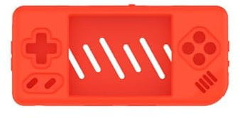 Silikon Schutzhülle Stoßfeste Schutzhülle für ANBERNIC RG28XX, Kratzfeste Schutzhülle mit Trageband Zubehör für Spielkonsolen (Orange)