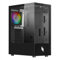 Noua Nexus P100 Case PC Gaming ATX Mid-Tower, Ventola LED ARGB 120mm MB Sync, Pannello Frontale e Laterale in Vetro Temperato Senza Cornice, Nero
