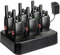 Retevis H777 Walkie Talkie, Ricetrasmittenti Professionali con Caricabatterie a Sei Vie, USB A-Tipo C, PMR446, VOX, Torcia Elettrica, Walkie-Talkie Professionali per Sicurezza, Scuola (Nero, 6 Pezzi)