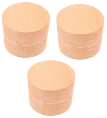 RORPOIR 3stücke Musikbox Basis Mit Rotationsmechanismus Runde Holzspieluhr Für Kreative Projekte ø Langlebig Und Stabil Für Individuelle Musikboxen