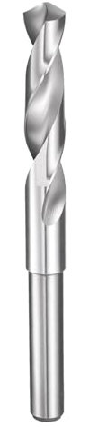 sourcing map 14mm Drill Bit 1/2 Reduced Shank Round 4241 High Speed Steel Uncoated (Bright) 118° Standard Point for Plastic Wood Copper Aluminum Iron Medium Soft Metal