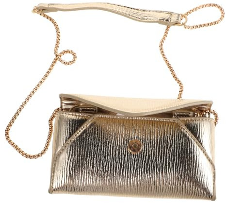 Healvian Pochette à Main PU pour Femmes Sac Bandoulière Mini avec Chaîne pour Design Unique et Portable