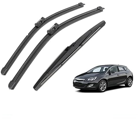 ZWBC Wischerblätter für Opel Astra J GTC 2009-2015 27+25+12, Scheibenwischer Wischerblätter Vorne Dauerhaft Scheibenwischerblätter Set Zubehör