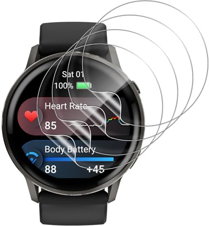 Aerku 4 Stück Schutzfolie Kompatibel mit Garmin Venu 4 45mm für Panzerglas, HD Soft Ultra-klar TPU Schutz Glas Displayschutzfolie, Kratzfest Schutzglas Panzerfolie [Flexible Folie]