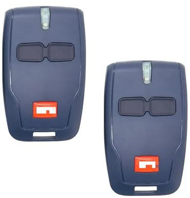2 x 433 MHz Telecomando per apertura cancello BFT, sostituzione telecomando BFT Mitto 2, chiave con attacco per cancello garage a 2 vie con attacco chiave, compatibile con MITTO B RCB02 12 V elettrico