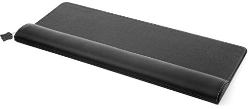 Ergonomique Handballenauflage Tastatur, Schwarz, 700x270x25 mm | Ergonomisch, Aus Leder, Strapazierfähig, Für flache Tastaturen geeignet, für Büro/Zuhause, leicht zu reinigen