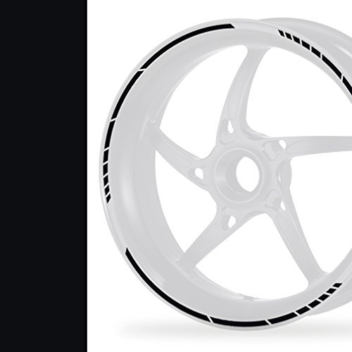 PROFILETEC.COM New! Felgenrandaufkleber GP Style Auto Motorrad Felgenaufkleber (schwarz)