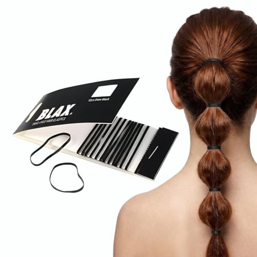 Blax Snag-Free Hair Gummibänder Haar Gummi Schwarz 2mm