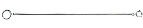 Herbertz Schlangenkette mit Ring Messer, grau, M