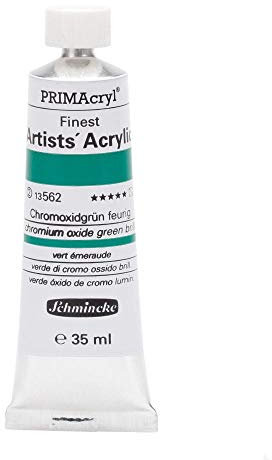 Schmincke – PRIMAcryl® - feinste Künstler-Acrylfarben, Chromoxidgrün feurig - 35 ml