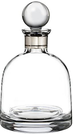 Waterford Elegance 40001118 Decanter Short Platinum Band, 0.8ltr Crystal, Glass