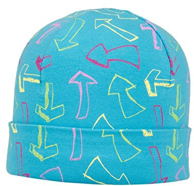 Döll Mädchen Topfmütze Jersey Mütze, Türkis (Scuba Blue 3082), (Herstellergröße: 55)