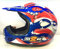 M2R Crosshelm Platinum 1 blau weiß rot Gr.M