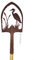 Crispe home & garden Edelrost Deko-Schaufel mit Regenmesser - Reiher - Gartendekoration für außen, Höhe: 180 cm