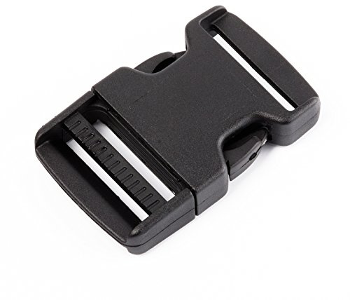 Due Emme 2M 1 Stk. Steckschnalle|Steckschließe 795 aus Nylon | Einseitig verstellbar|wählbar für 16mm- 20mm-25mm-30mm-40mm-50 mm Gurtband|Klippverschluss|Gurtschnalle|Markenware aus EU!