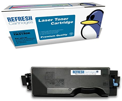 Refresh Cartridges Remanufactured Toner Cartridge Replacement for Kyocera TK-5140K (Black)