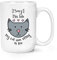 Sorry I'm Late My Cat was Sitting On Me 15oz Large Mug Cup