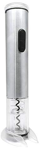 Vin Bouquet FID 324 Tire-Bouchon Eléctricomi Maison Est La Tuya, Acier et ABS, Argent, 32 X 10 X 9 cm