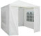 Gr8 Garden Gazebo with Sides Outdoor Waterproof Beach Party Festival Camping Tent Canopy Wedding Marquee Awning Shade 3mx3mx2.45m[White]