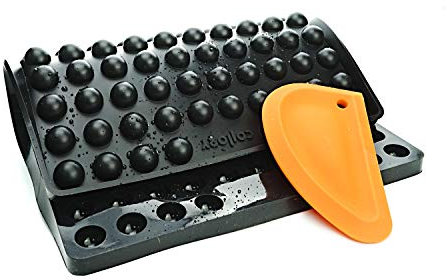 Collory® Große Halbkugel (2cm) Silikon Backmatte und Teigschaber Set, DIY Hundekekse, Pralinen und Bonbon, Alternative zu Backpapier, Antihaftend, Lebensmittelecht & BPA-frei