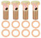 X AUTOHAUX 4 Sets M14x1.5mm Metric Thread Banjo Bolts Brake Fitting Adapter with M14 Washers