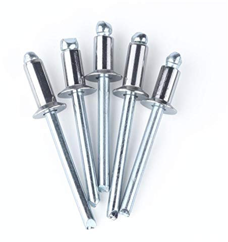 Aluminium-Blindnieten mit Senkkopf, dekorative Nägel, Aluminiumnieten mit flachem Kopf, Nieten, M2.4 M3.2 M4 M5-M3,2 * 7 (100 Tabletten)