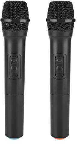 Goshyda Drahtloses Handmikrofon Universelles drahtloses UKW-Handmikrofon mit Empfänger/Antenne für Karaoke/Geschäftstreffen