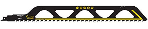 1 x SabreCut SCRS2243HM Wolframkarbid 455mm 2 TPI S2243HM große Ziegel Poroton-Faserzement Beton gerader Schnitt Säbelsäge kompatibel mit Bosch Dewalt Makita und vielen anderen