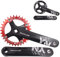 BUCKLOS MTB 170 mm quadratisches Kurbelgarnitur, 104 BCD Mountainbike, schmal, breite Zahn, Kettenblatt 32/34/36/38/40/42T, Single-Speed Rund/Oval Kettenblatt und Kurbel, SRAM, FSA