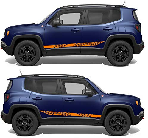 Kit di adesivi per letto laterale posteriore in vinile compatibile con Jeep Renegade