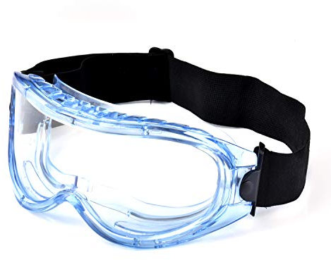 SAFEYEAR Anti Fog goggles safety glasses-SG007BU Scratch Resistant & UV Protection(UV 400) Safety Glasses for Men, Eye Impacted Sealed Protective Work Goggles Over Spectacles for DIY, Lab, Welding