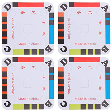 EXCEART Kinderwerkzeuge Brettchenweben Brettchen 100Pcs Karten Tablet Karton Webstuhl Karten Tablet DIY Tablet Handmade Für Webstuhl Oder Webstuhl Stempel Eselmotiv Kinderschmuck