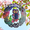 Windspiele für Draußen Hängend Metall Eule Wind Chimes Groß Edelstahl Windspiel (30x30cm)