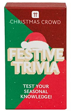 Talking Tables Weihnachts-Trivia-Spiel | Xmas-Quiz-Fragen, lustige Tischspiele für Familien, Kinder, Erwachsene, Strumpffüller, Geschenke für Sie oder Ihn