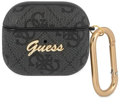 Guess GUA34GSMK Hülle für AirPods 3 grau 4G Script Metal Collection