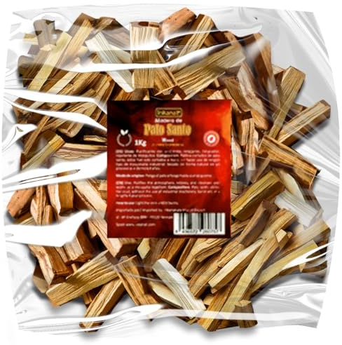 INKANAT - Palo Santo Gran Formato 1Kg (125 Palos Aprox) – Madera Sagrada para Purificar y Aromatizar (1Kg)