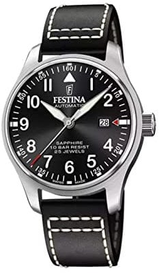 Festina Herren Analog Automatik Uhr mit Leder Armband F20151/4