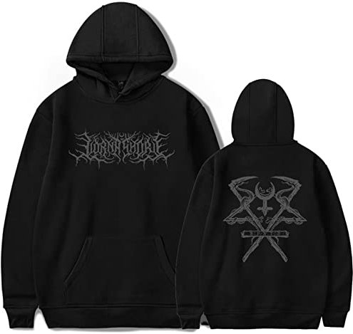 OUHZNUX Lorna Shore-Weinlese Kapuzenpullover Unisex-Band-Sweatshirt Damen-Hoodies - Sondersymbol-Hoodie-Pullover-Sweatshirt Xs-4Xl