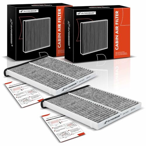 A-Premium 2 PZ Filtro Aria Cabina con Carbone Attivo Compatibile con Veicoli Mazda - 3 2014-2018, 6 2014-2021, CX-5 2013-2022