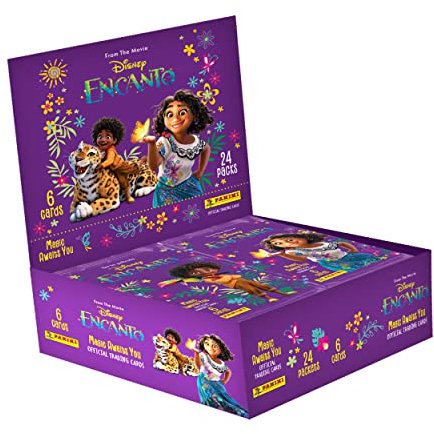 Panini x24 Packs Encanto Disney Trading Cards 24 Hüllen, Mehrfarbig, Moyen