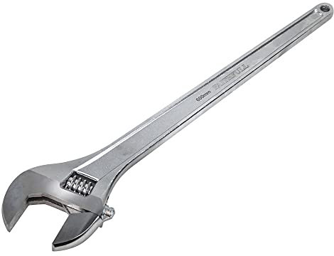 Faithfull FAIAS600MC Chrome Adjustable Wrench Spanner 600mm (24in) Capacity 62mm
