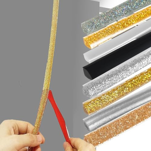5M Moulure autocollante flexible Quart de rond, Bande de calfeutrage étanche, garniture pour moulage, calfeutrage et de garniture auto-adhésif, pour mur, plafond, armoire, comptoir, bords de sol (Col