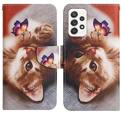 Verpotex Kompatibel mit Samsung Galaxy A23 4G/5G/ M23 5G/F23 5G/M13 4G Hülle, Handyhülle Hülle Premium Lederhülle Leder Klappbar Flip Case Tasche Magnet Kartenfach Klapphülle Schutzhülle (Kat 1)